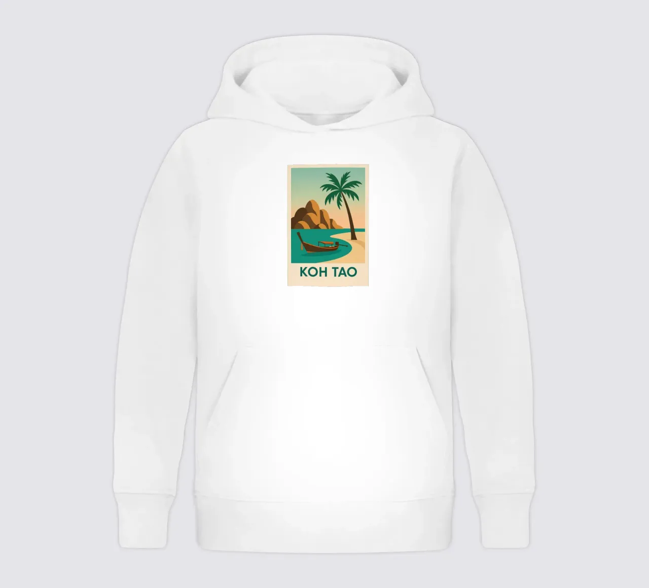 Tropische Flucht auf Koh Tao - Die Thailändische Insel Kinder Hoodie von JETLAG | affiches voyage