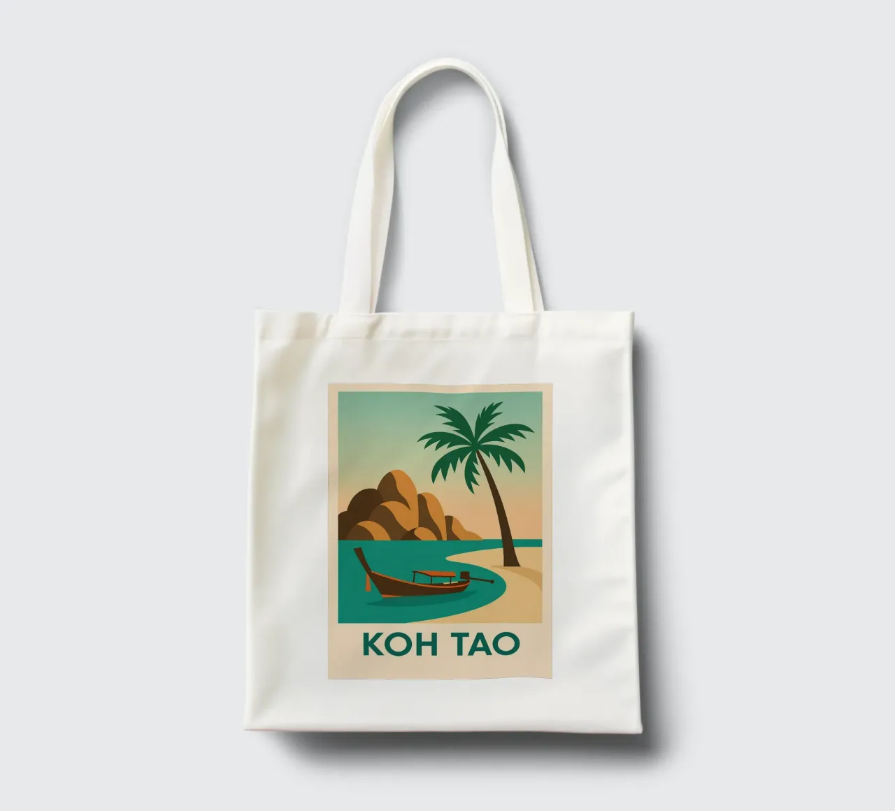Fuga tropicale a Koh Tao - L'isola tailandese borsa in juta da JETLAG | affiches voyage