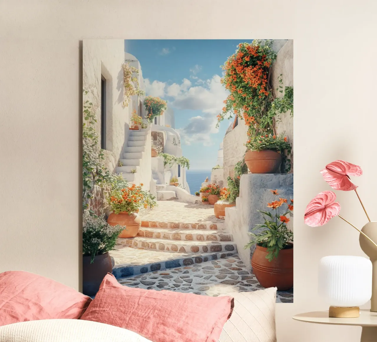Vibrazioni di Santorini alluminio dibond da PhotoVibe Decor