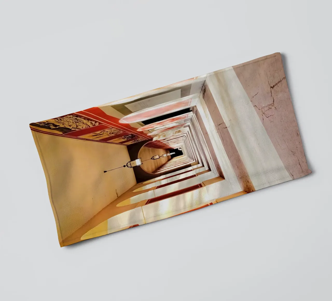 Sunlight in the hallway. towel by KISSA STUDIO