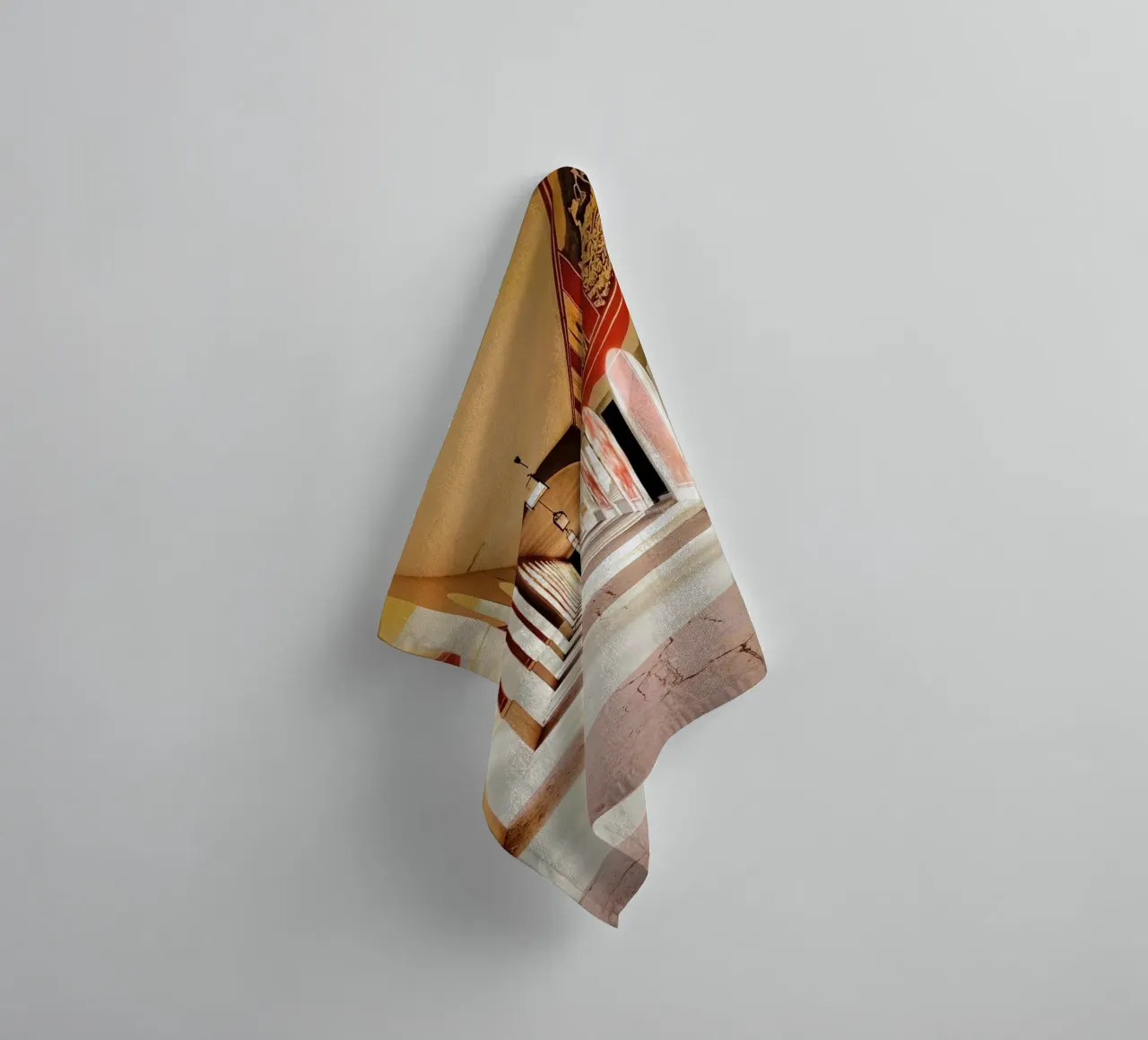 Sunlight in the hallway. towel by KISSA STUDIO