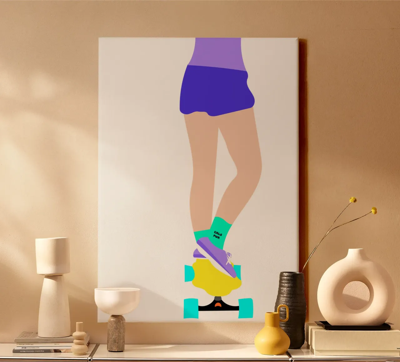 GRLS PWR. canvas by FRICKE DESIGN