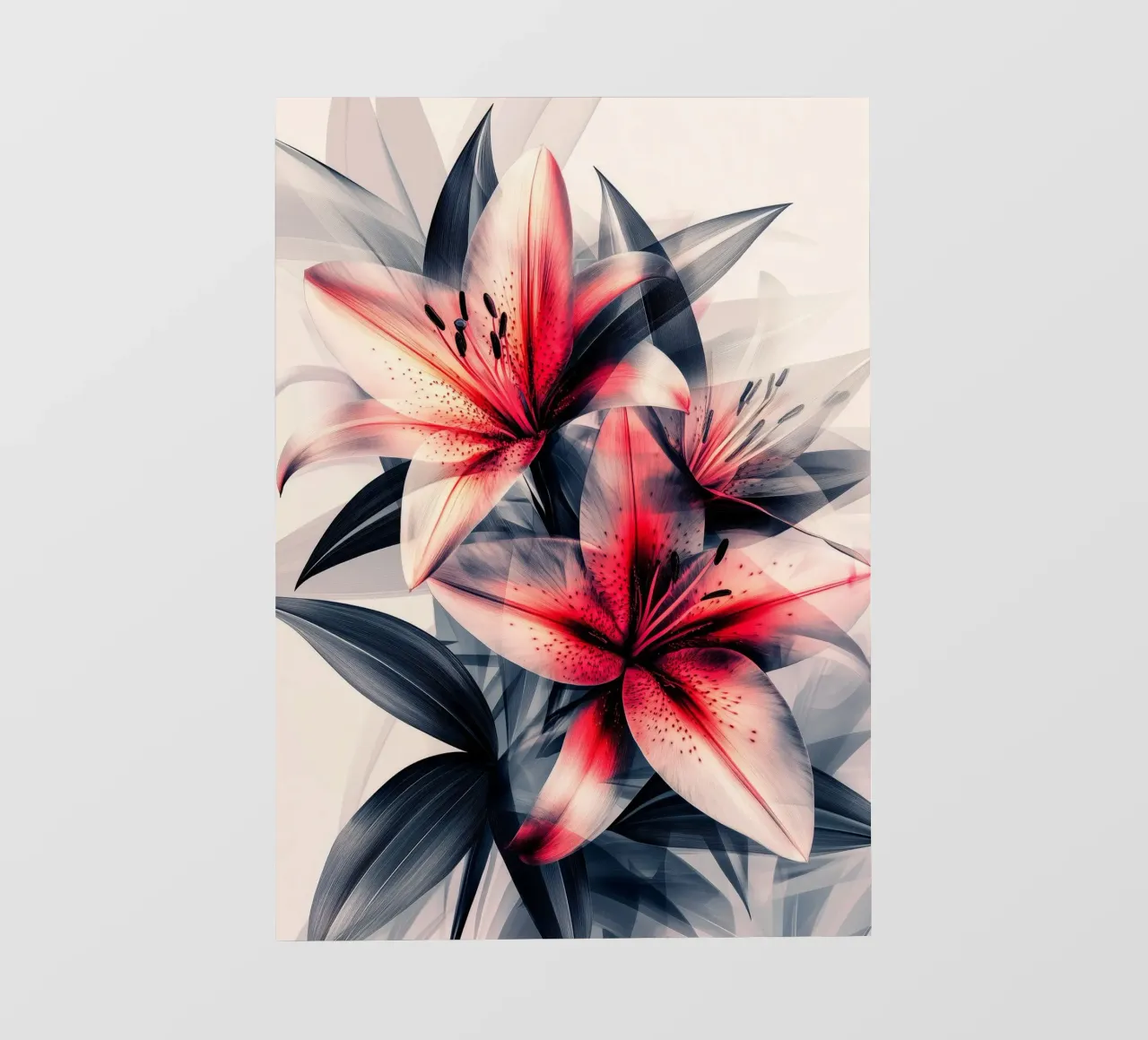 Lillies flowers photo wallpaper by Justyna Jaszke JBJart