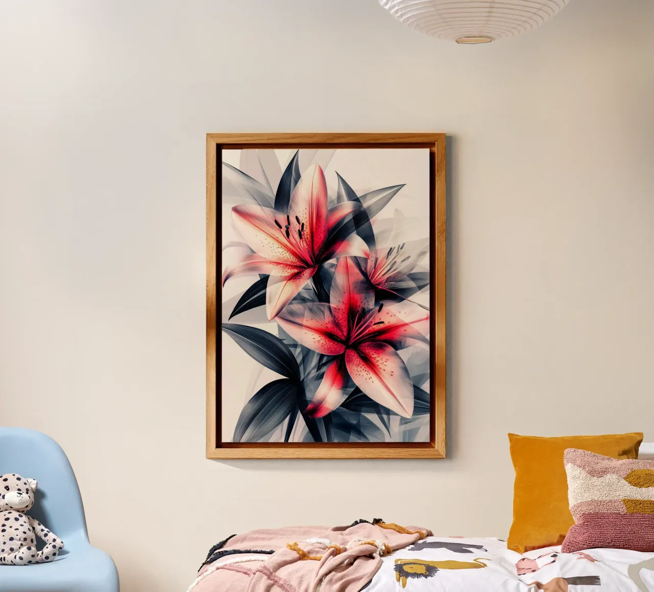 Fiori di giglio alluminio dibond da Justyna Jaszke JBJart