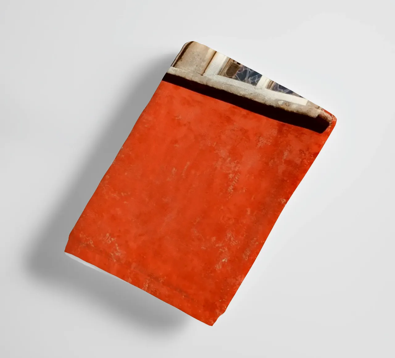 Retro Red Castle towel by KISSA STUDIO