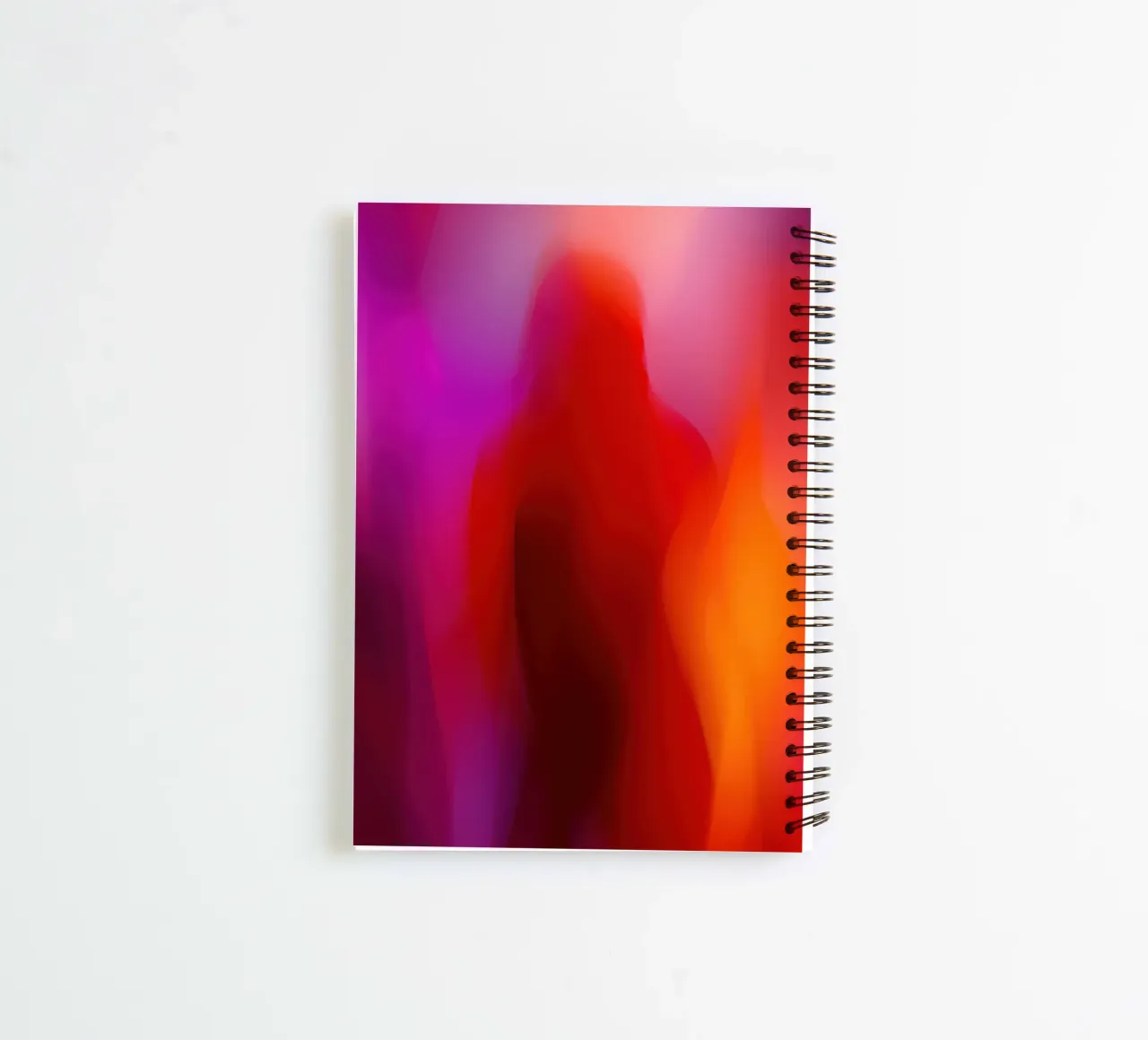 A fleeting encounter in orange, red and pink spiral notebook by Autofocus