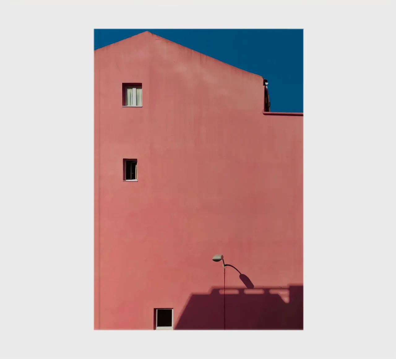 Pink Building - minimal architecture notebook by KISSA STUDIO