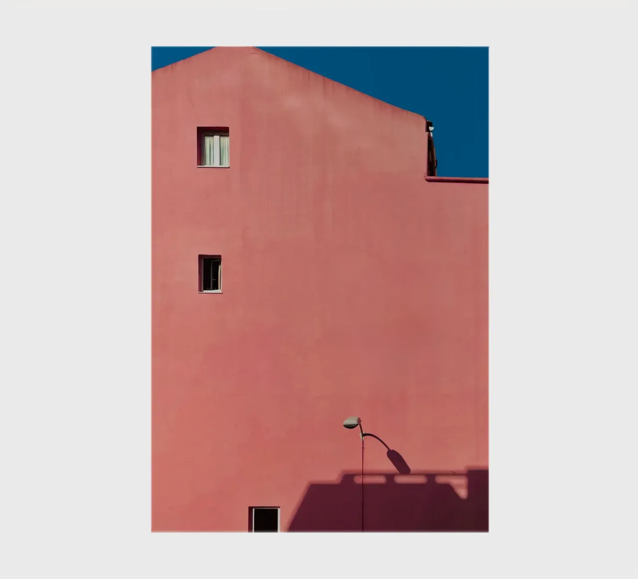 Pink Building - minimal architecture notebook by KISSA STUDIO