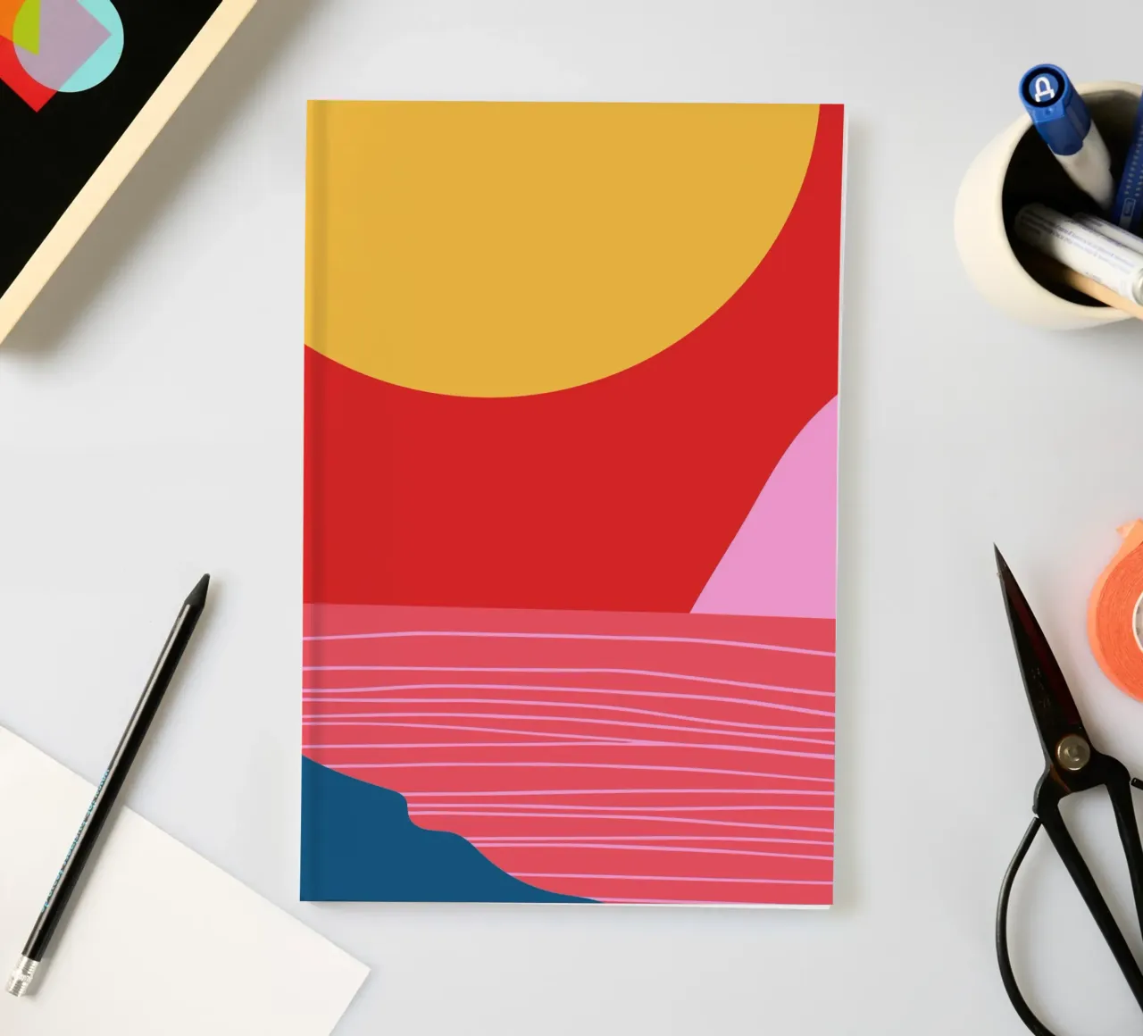 Red Skies notebook by Kim Hubball Studio