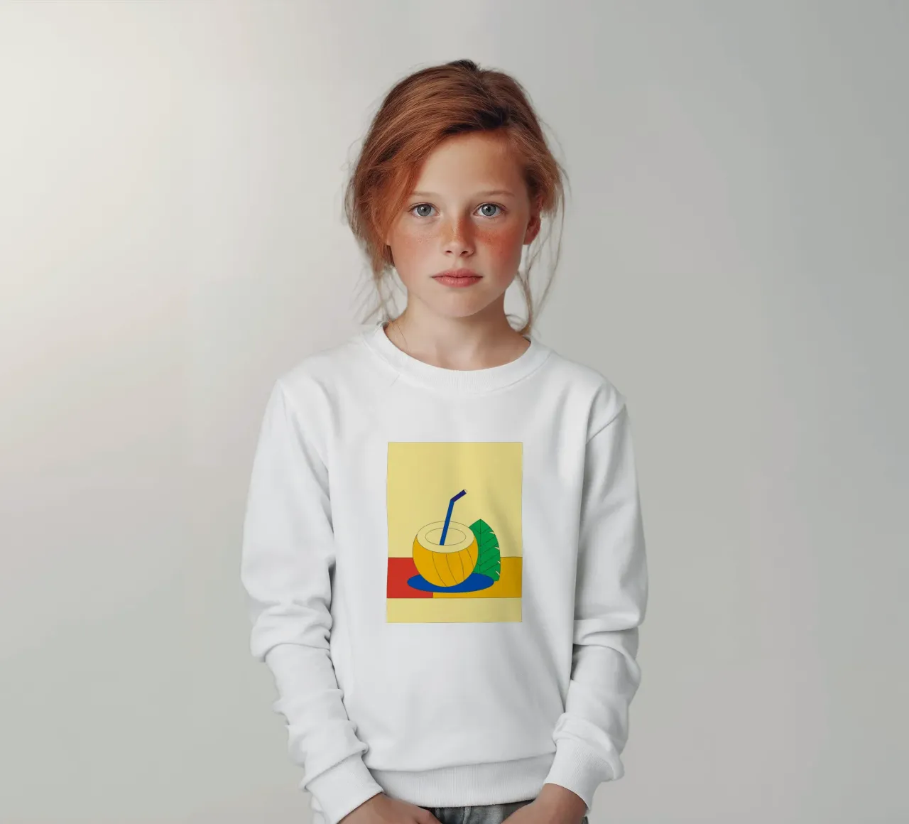 Kokoswater Drink kinder sweatshirt van OUR SHOP