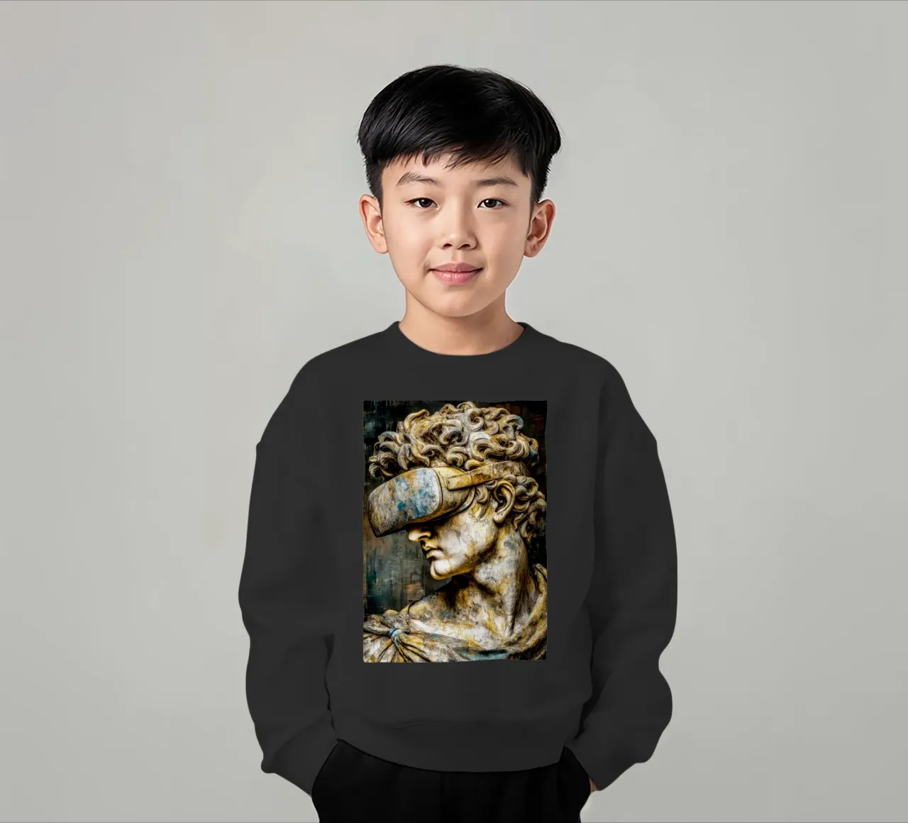 Classicismo Visione David Reloaded felpa bambino da Justyna Jaszke JBJart