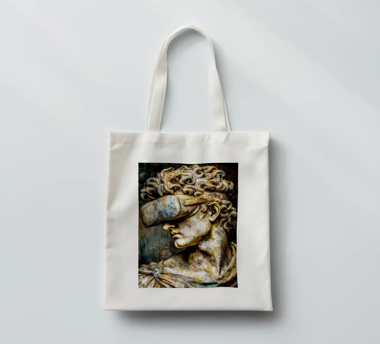 Classicismo Visione David Reloaded borsa in juta da Justyna Jaszke JBJart