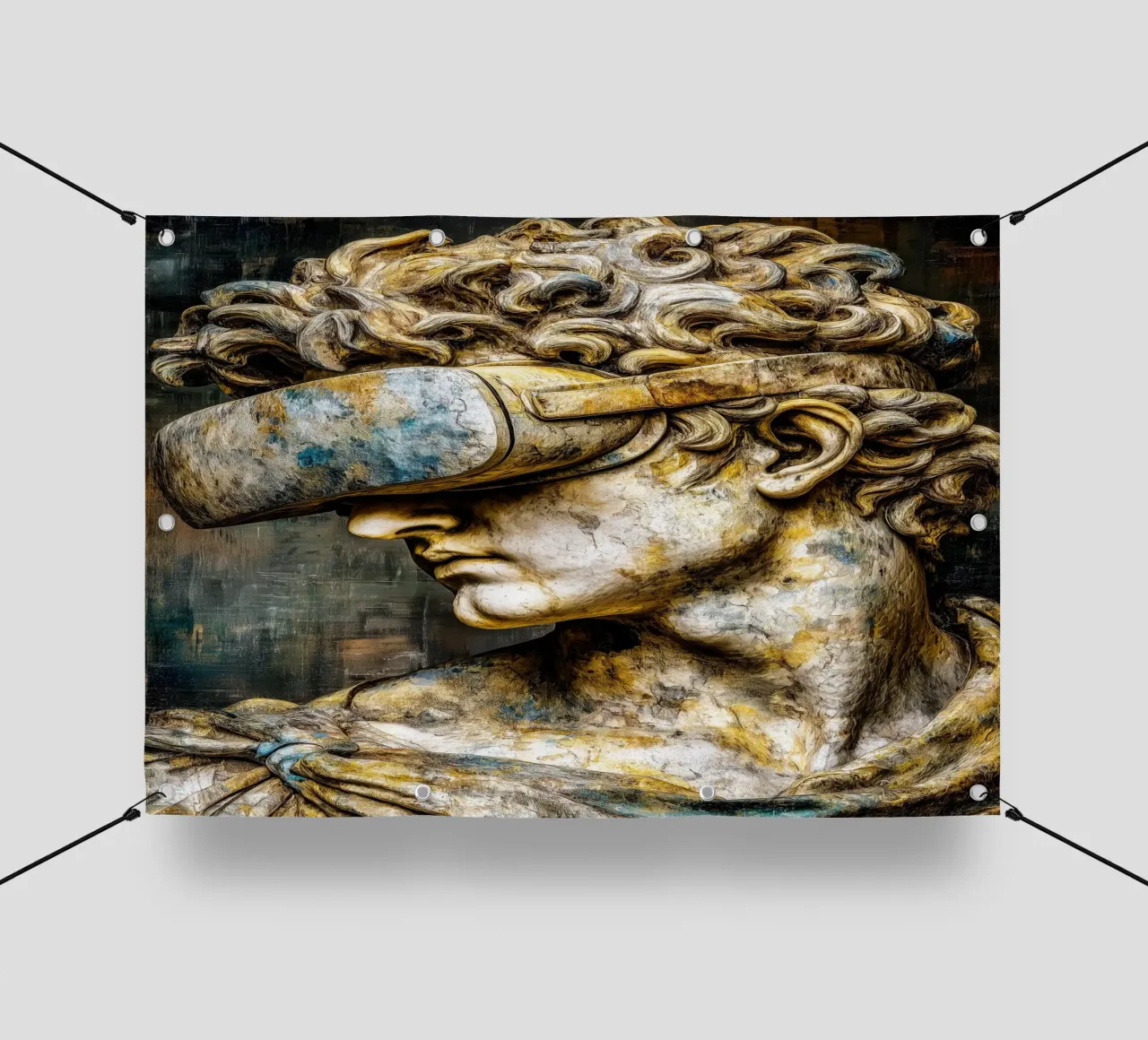 Classicismo Visione David Reloaded telo in pvc da Justyna Jaszke JBJart