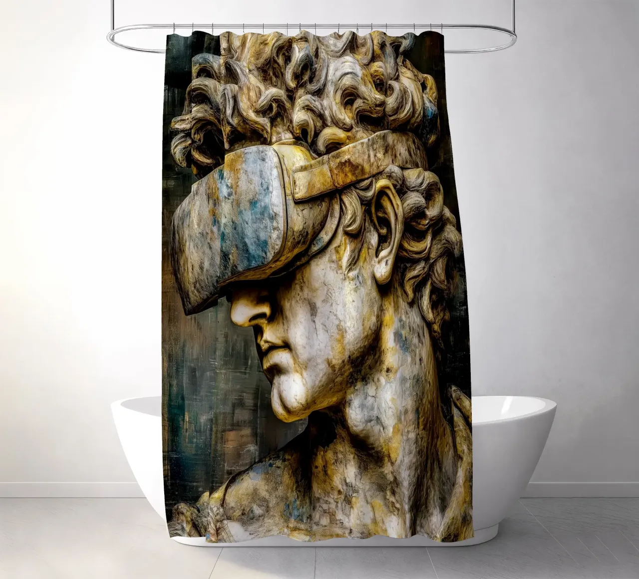Classicismo Visione David Reloaded tenda da doccia da Justyna Jaszke JBJart