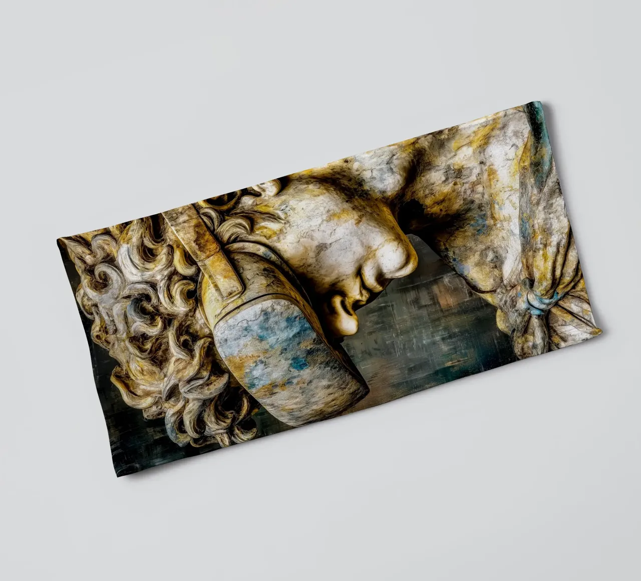 Classicismo Visione David Reloaded asciugamano da bagno da Justyna Jaszke JBJart