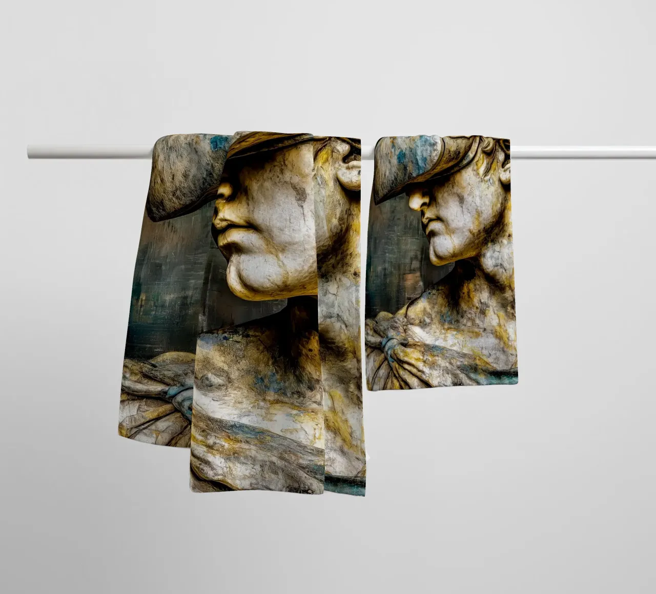 Classicismo Visione David Reloaded asciugamano da bagno da Justyna Jaszke JBJart