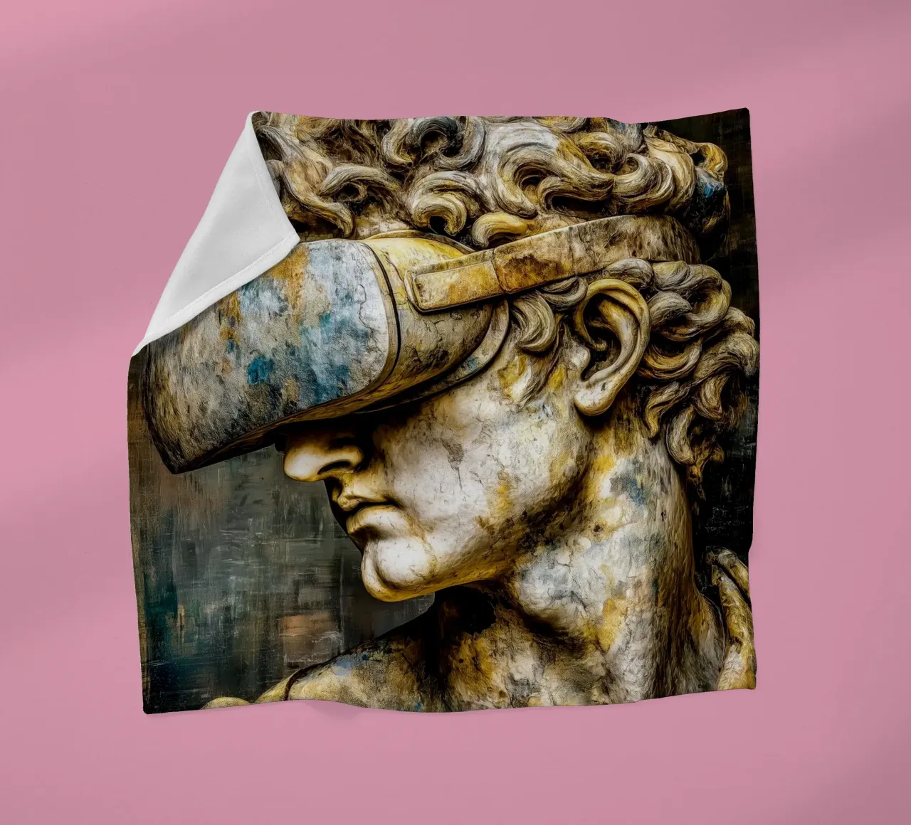 Classicismo Visione David Reloaded coperta in pile da Justyna Jaszke JBJart