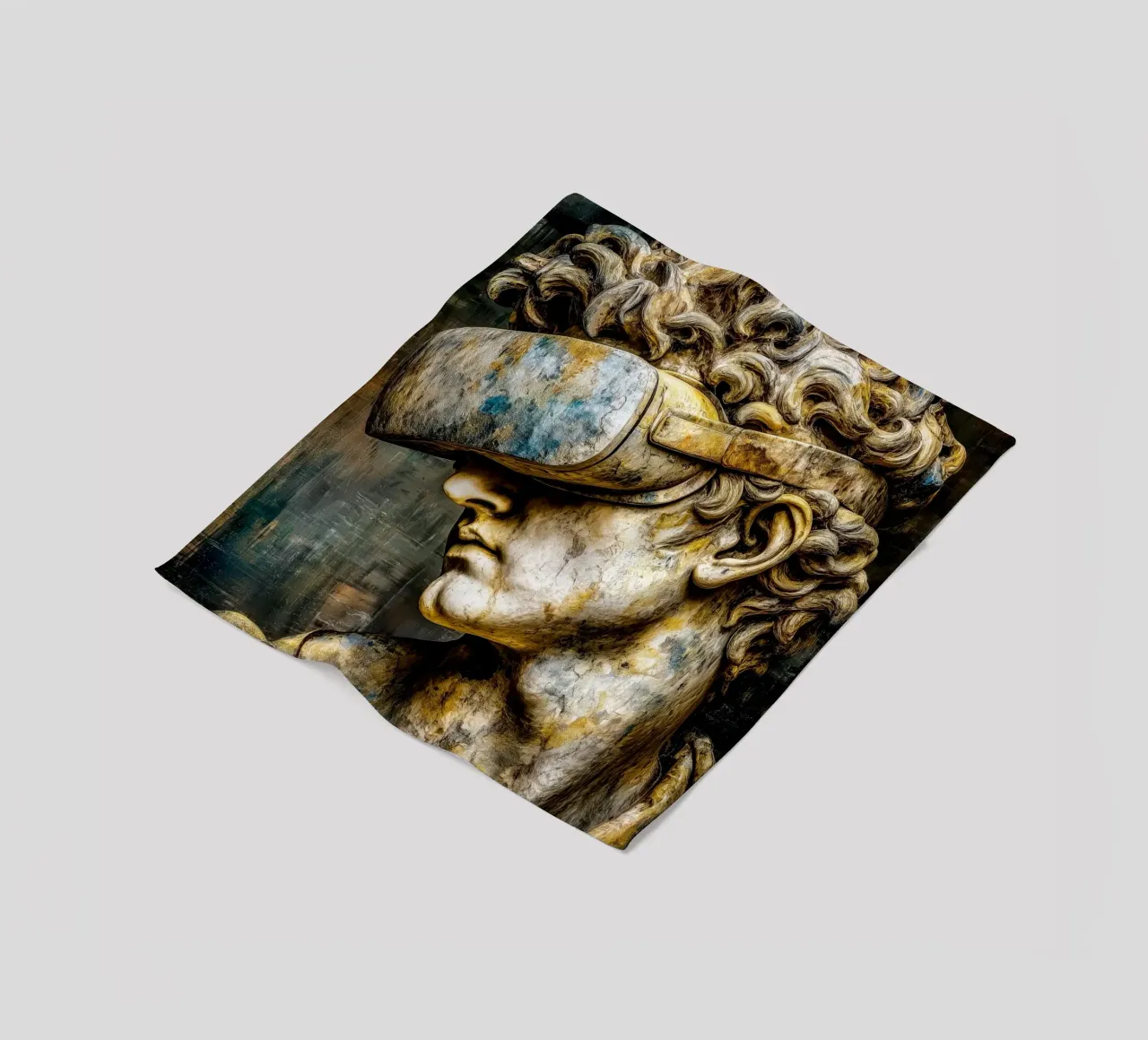 Classicismo Visione David Reloaded coperta in pile da Justyna Jaszke JBJart