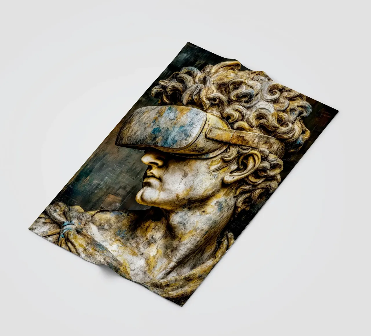 Classicismo Visione David Reloaded coperta in pile da Justyna Jaszke JBJart