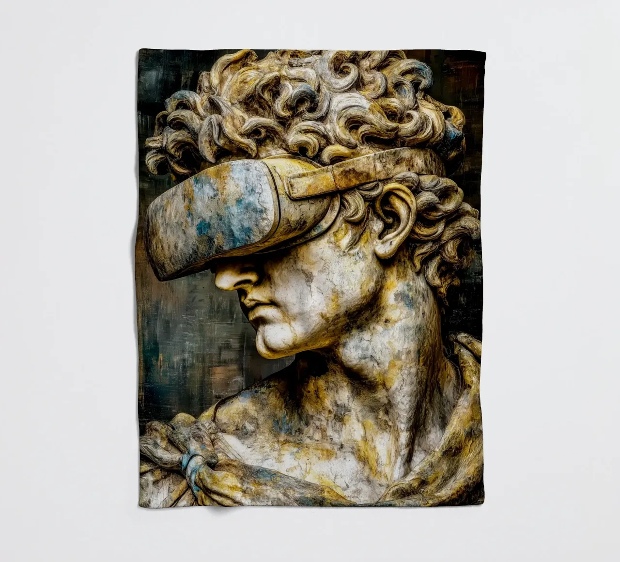 Classicismo Visione David Reloaded coperta in pile da Justyna Jaszke JBJart