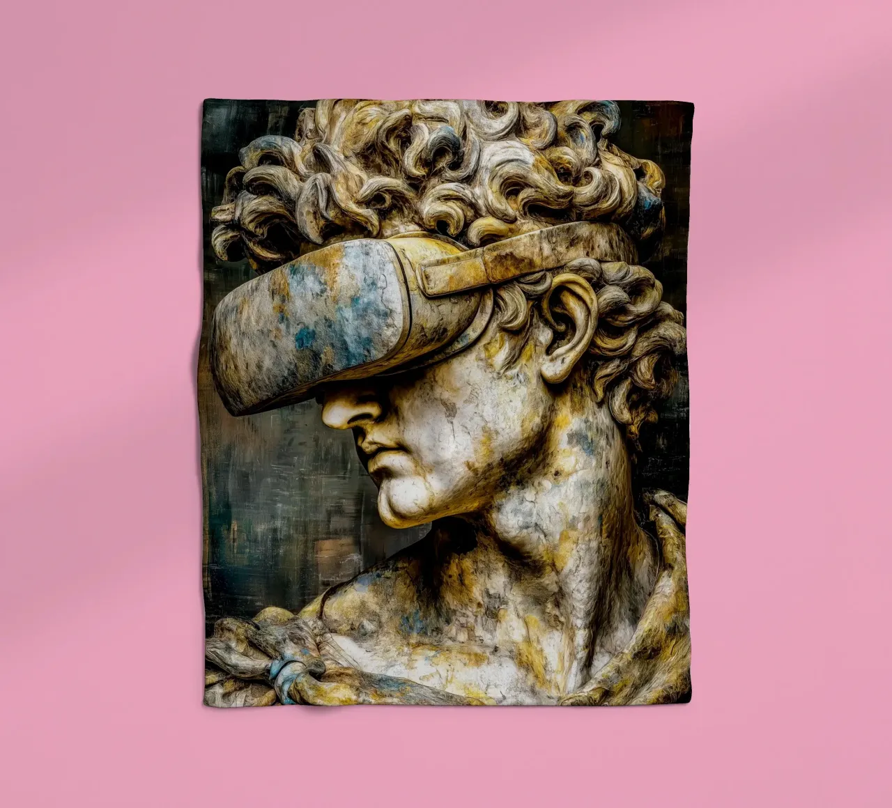 Classicismo Visione David Reloaded coperta in pile da Justyna Jaszke JBJart