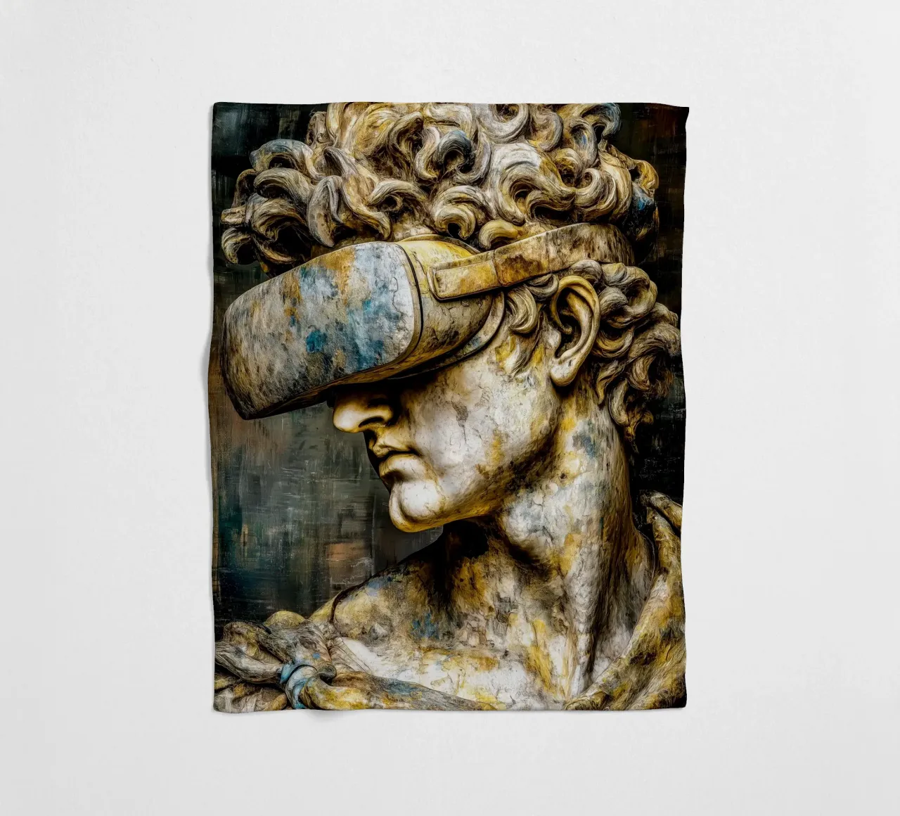 Classicismo Visione David Reloaded coperta in pile da Justyna Jaszke JBJart