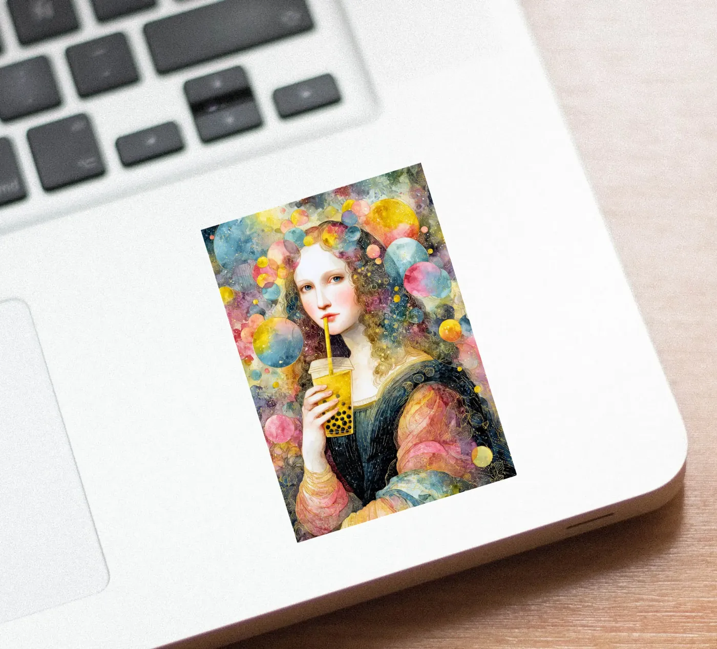Bubble tea sticker by Justyna Jaszke JBJart