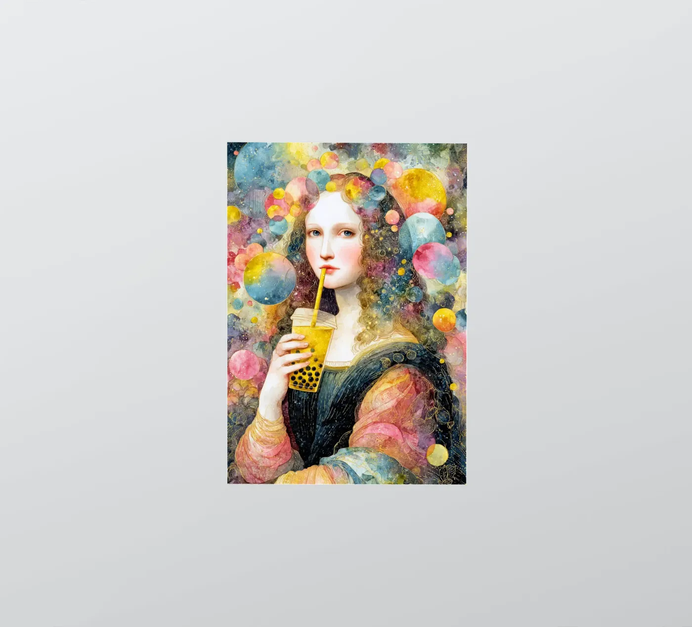 Bubble tea sticker by Justyna Jaszke JBJart