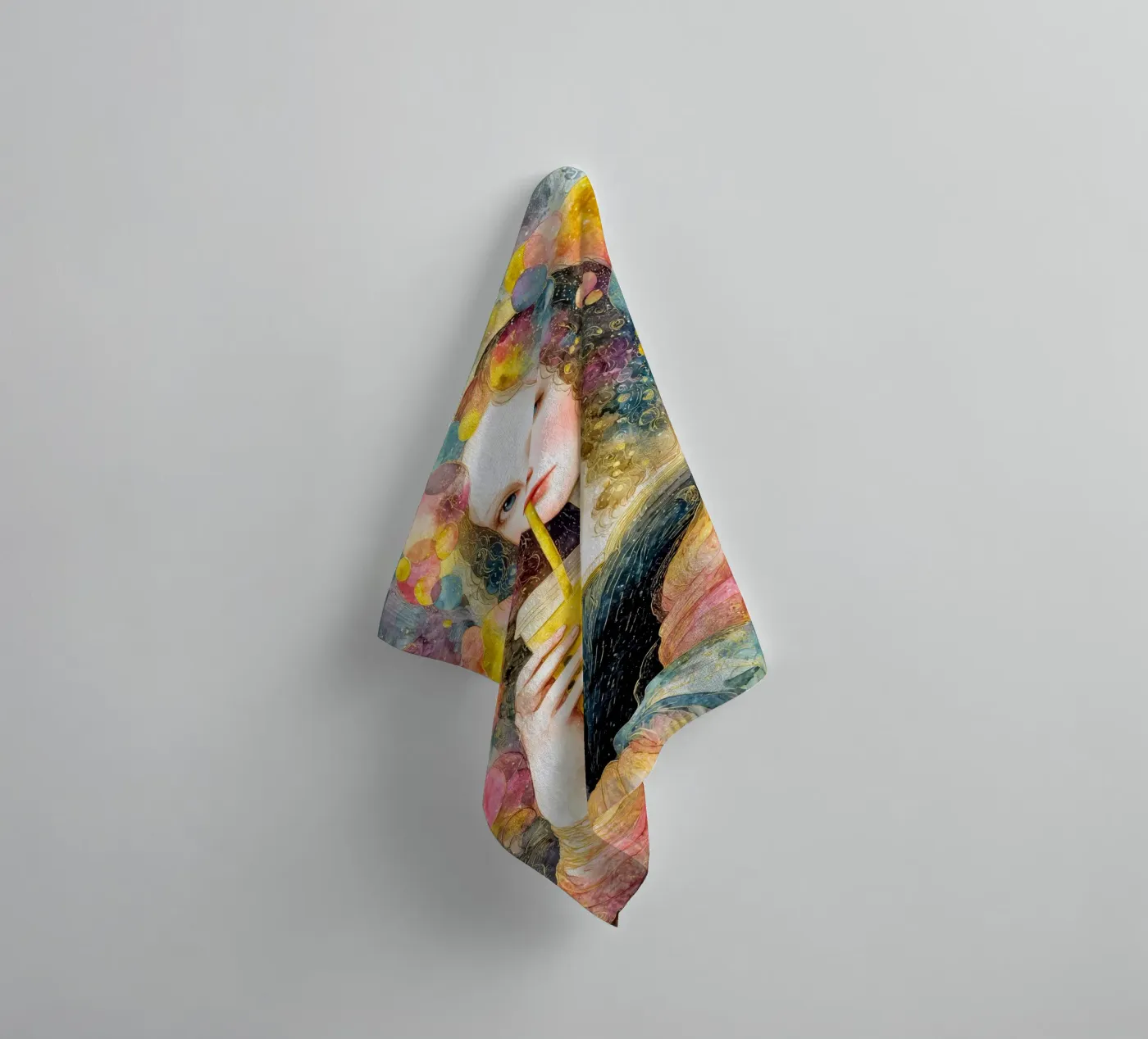 Bubble tea towel by Justyna Jaszke JBJart