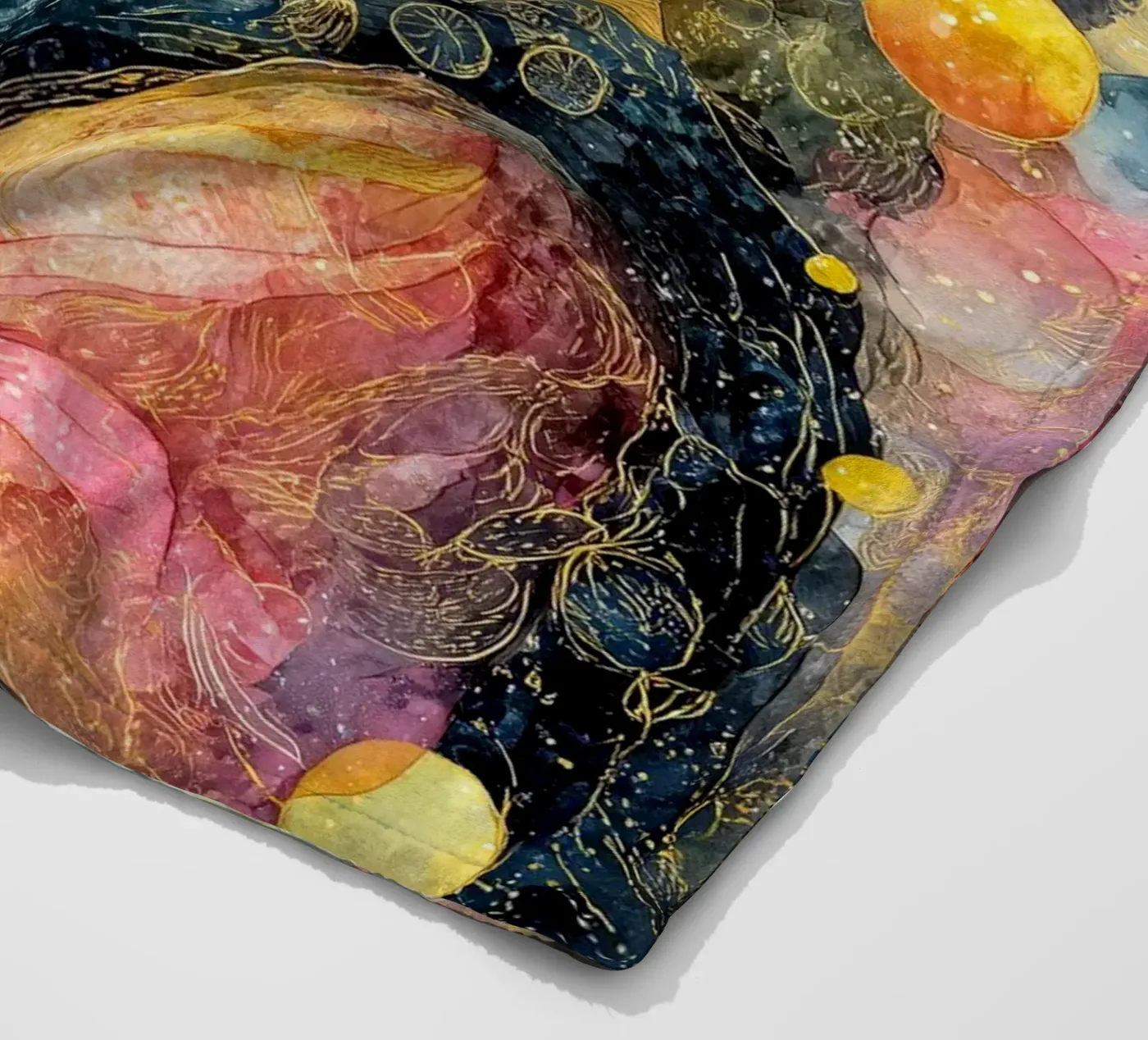 Bubble tea fleece blanket by Justyna Jaszke JBJart