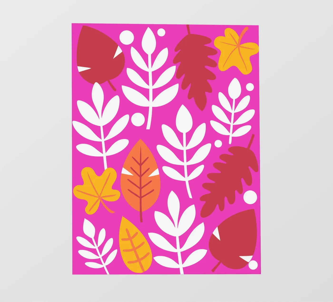 Leaf Pettern fotobehang van FLOWER PLACE SHOP