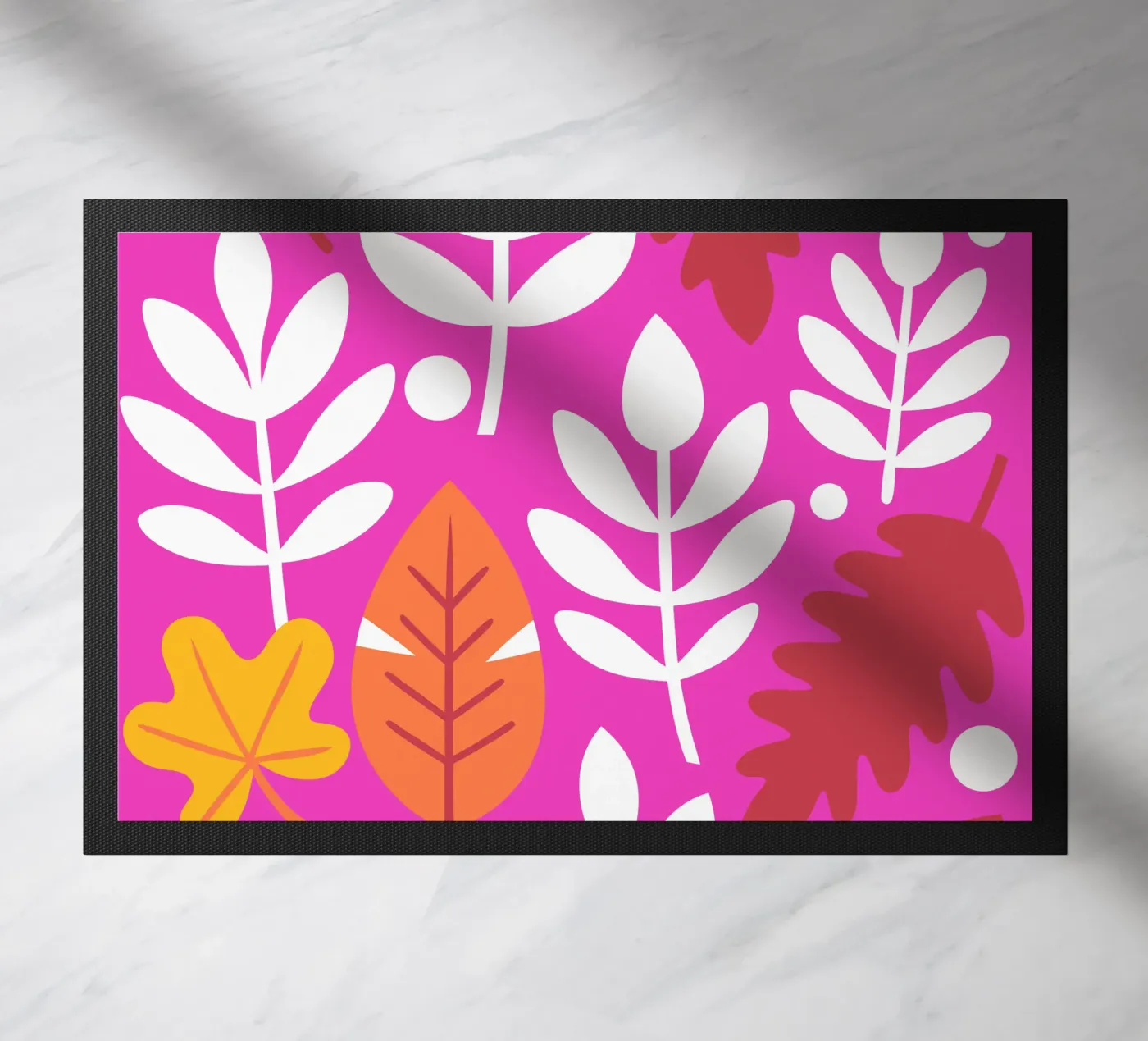 Leaf Pettern Fußmatte von FLOWER PLACE SHOP