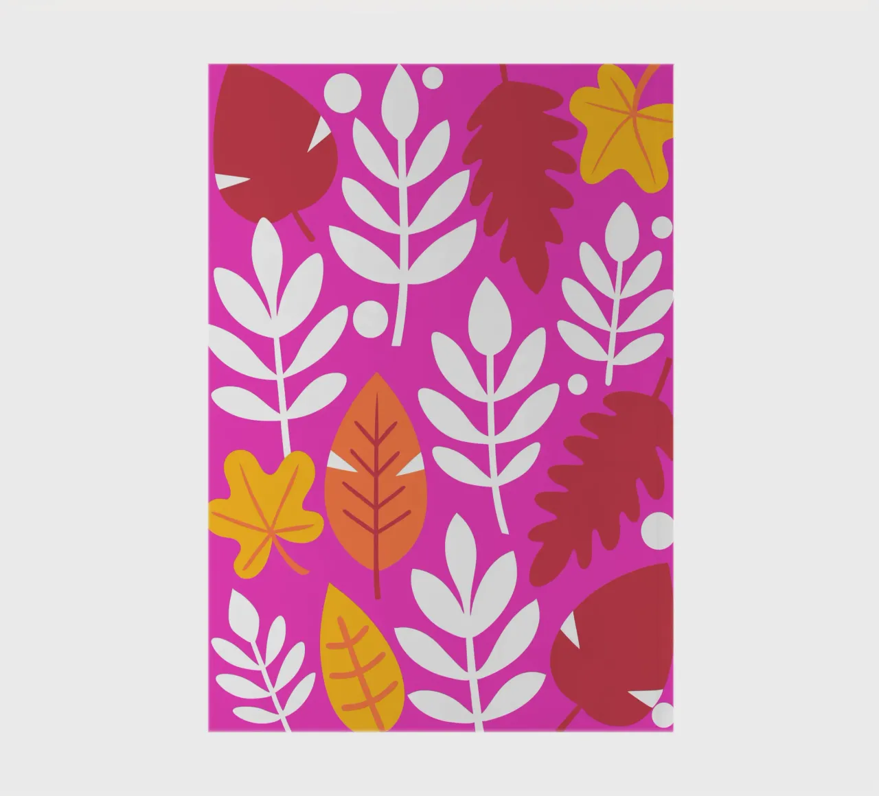 Leaf Pettern notebook by FLOWER PLACE SHOP