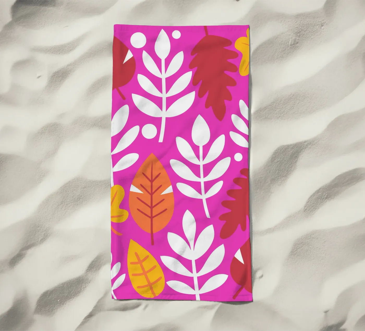 Leaf Pettern telo mare da FLOWER PLACE SHOP