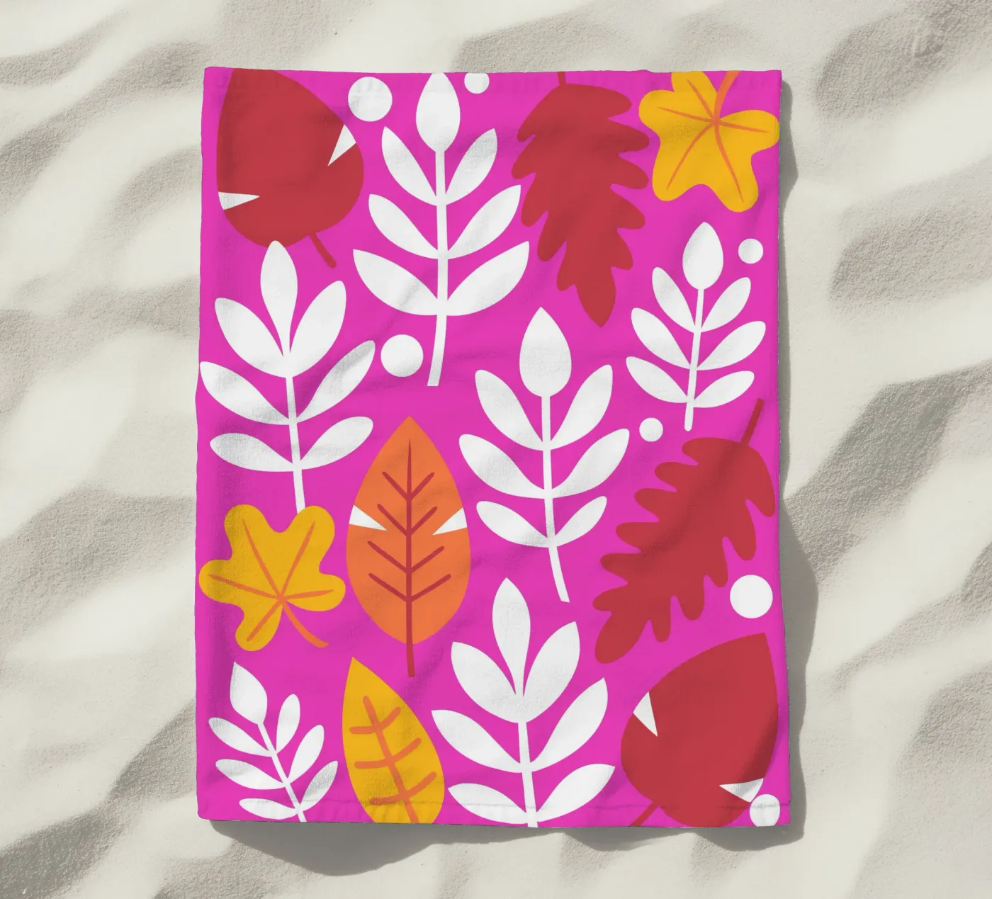 Leaf Pettern telo mare da FLOWER PLACE SHOP