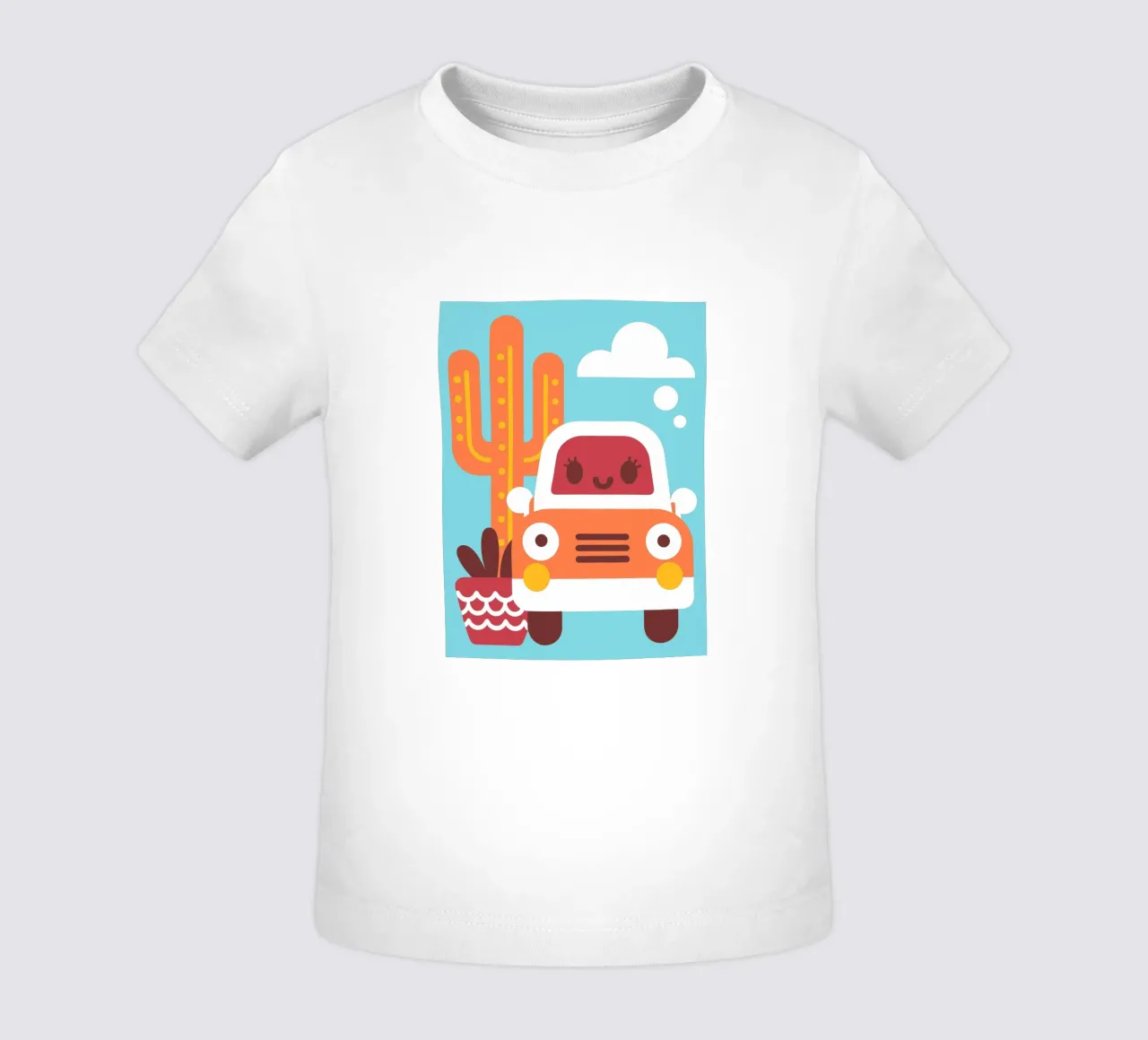 Cactus e automobili maglietta neonato da FLOWER PLACE SHOP