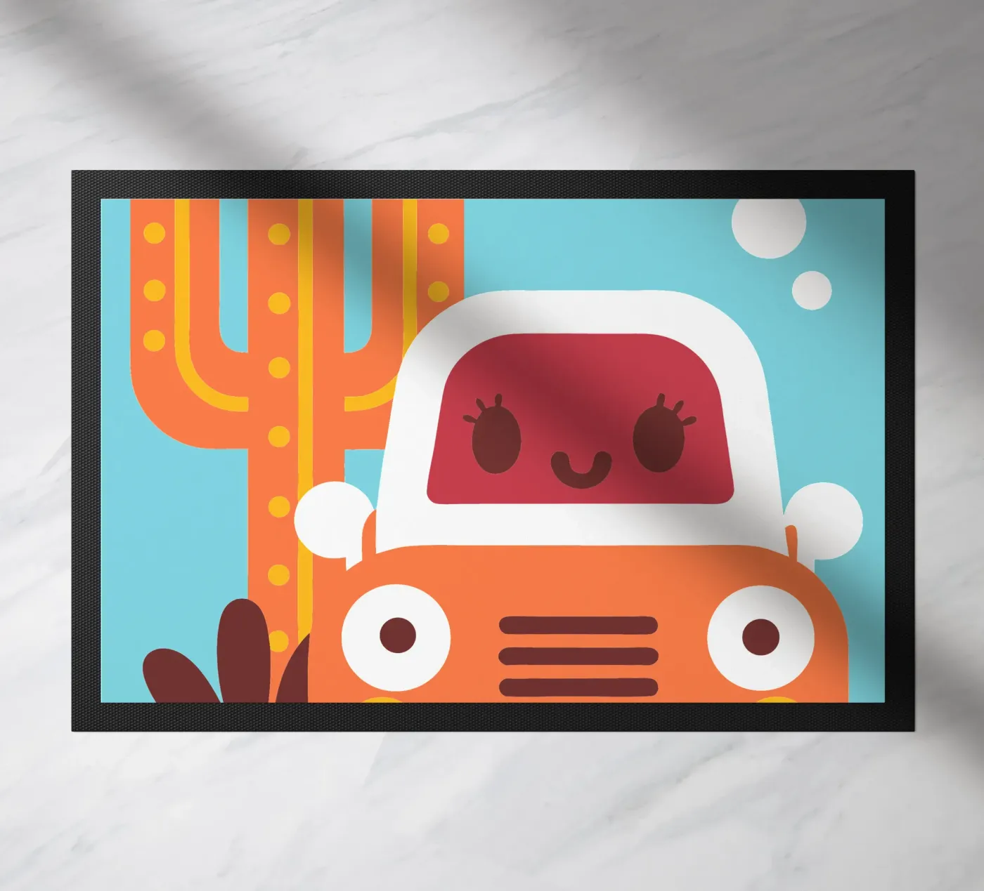 Cactus e automobili zerbino da FLOWER PLACE SHOP