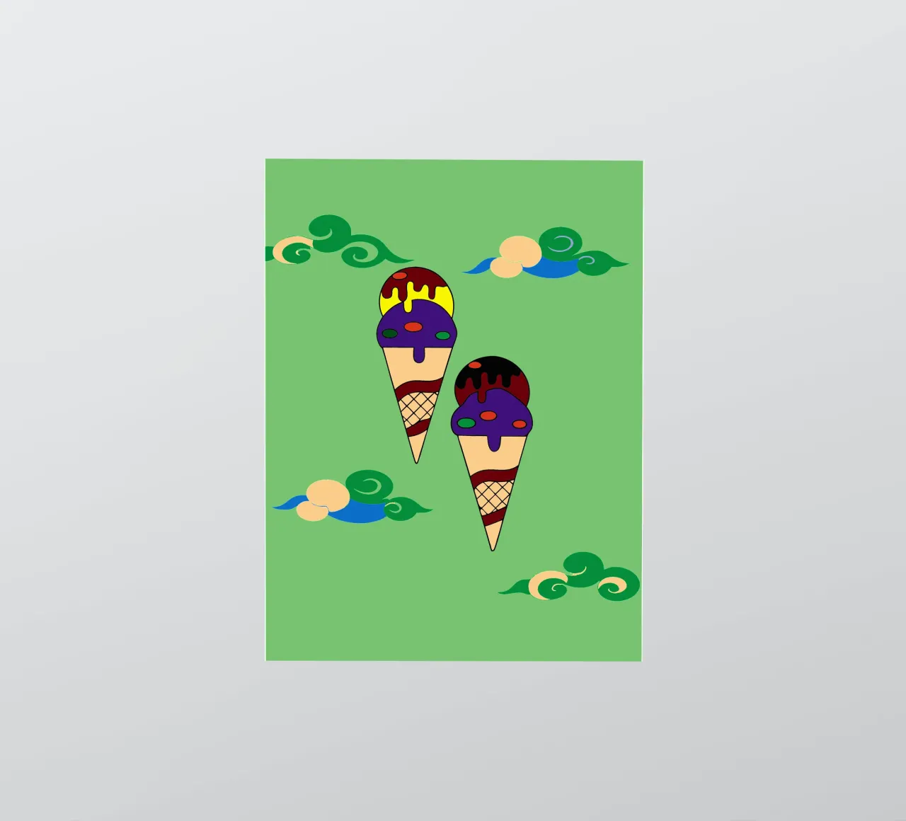 Ice cream sticker by OUR SHOP