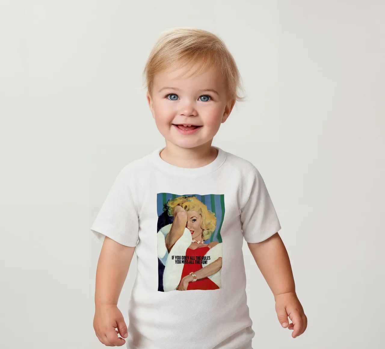 If You Obey All The Rules maglietta neonato da Gallery Print and Art Limited