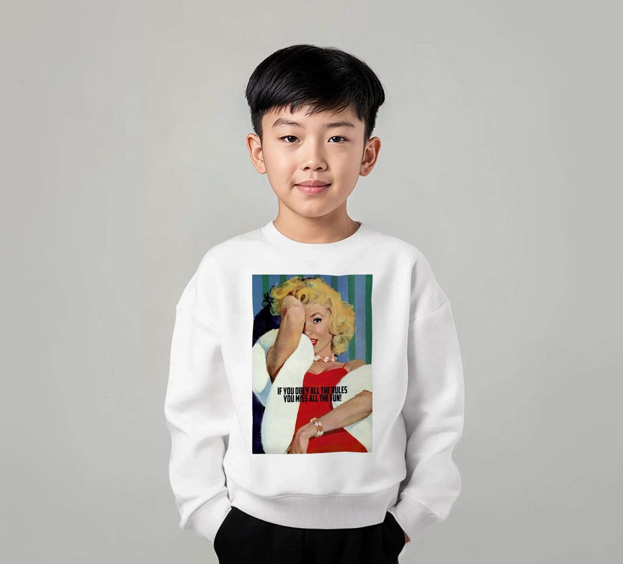 If You Obey All The Rules felpa bambino da Gallery Print and Art Limited