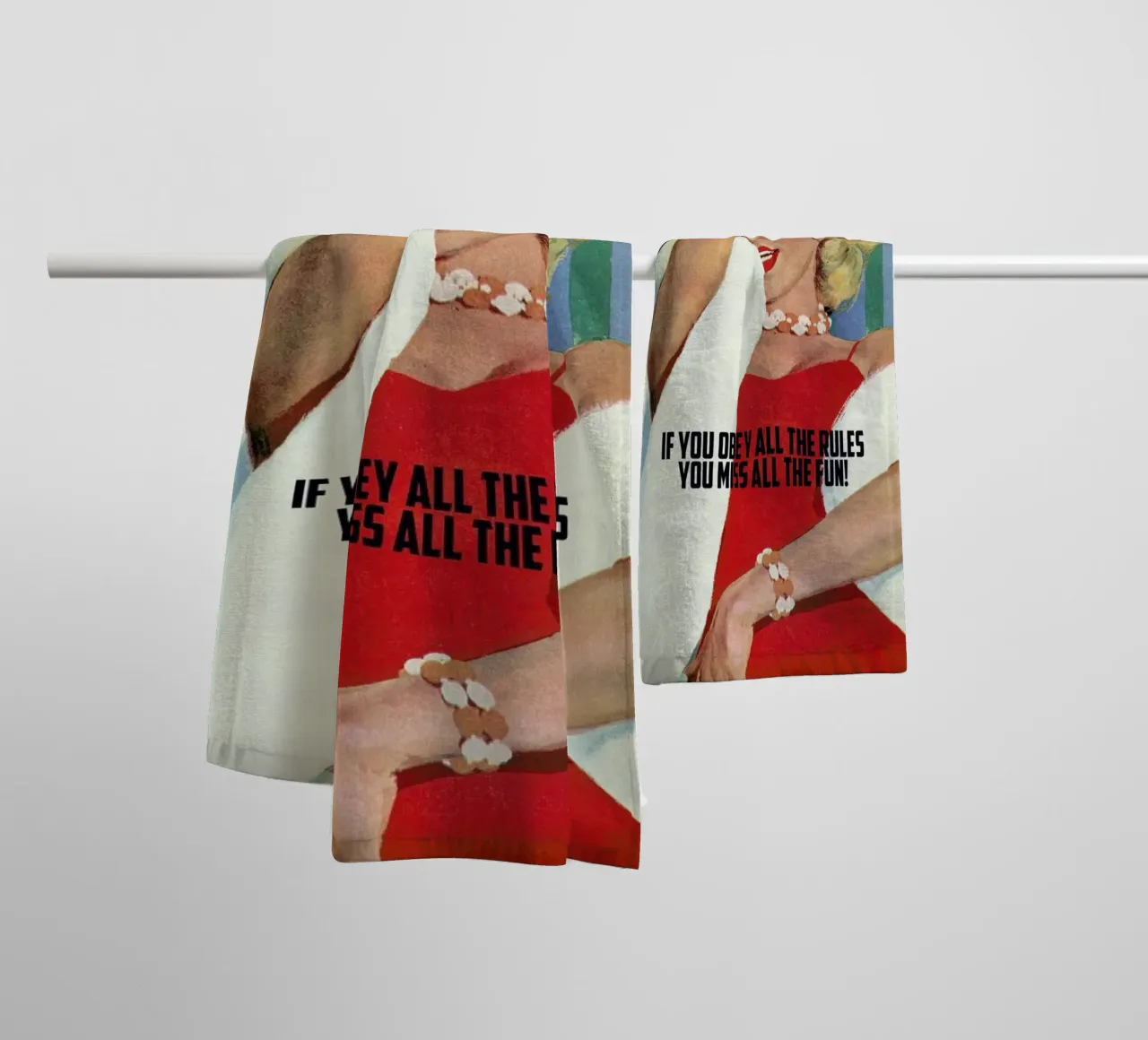 If You Obey All The Rules asciugamano da bagno da Gallery Print and Art Limited