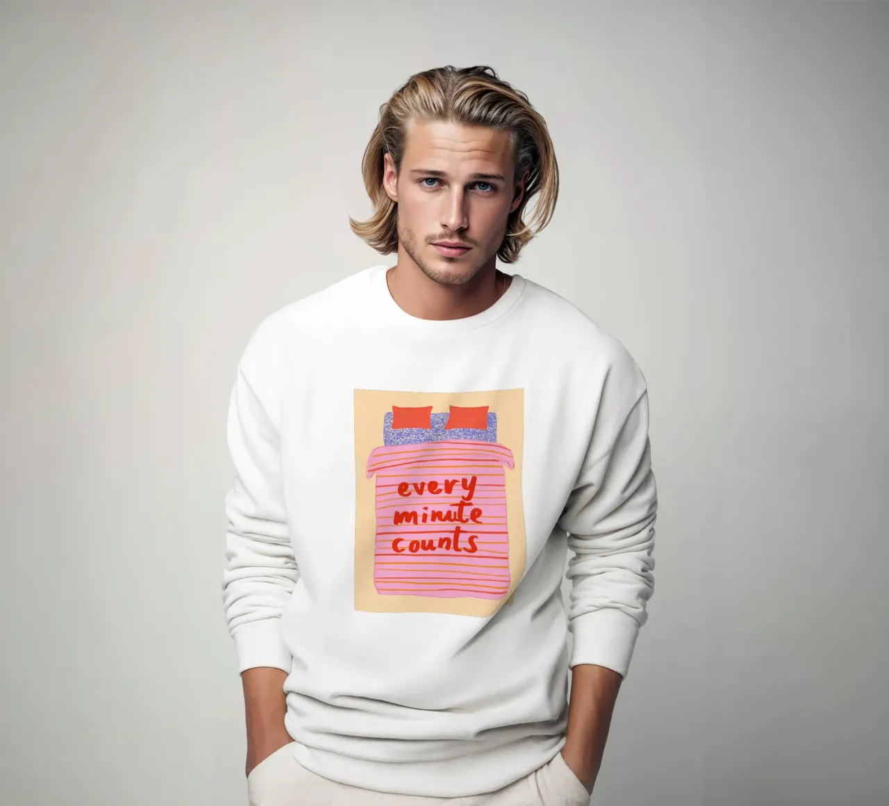 Fröhliche Morgenroutine Sweatshirt von Carinaprint