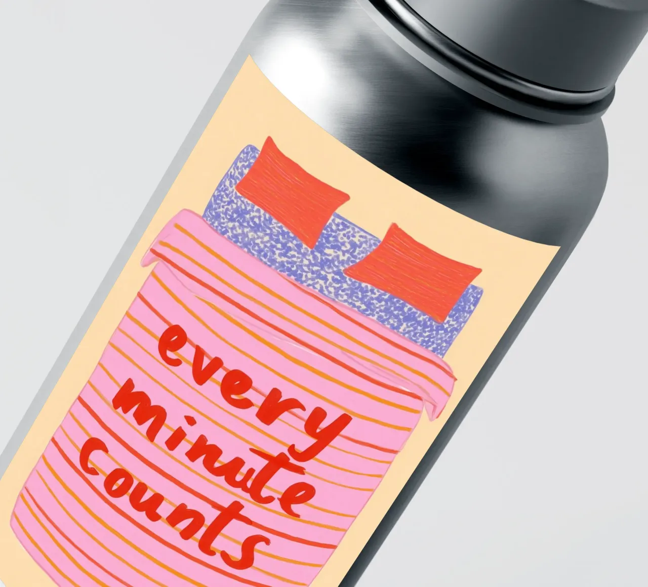 Fröhliche Morgenroutine Sticker von Carinaprint