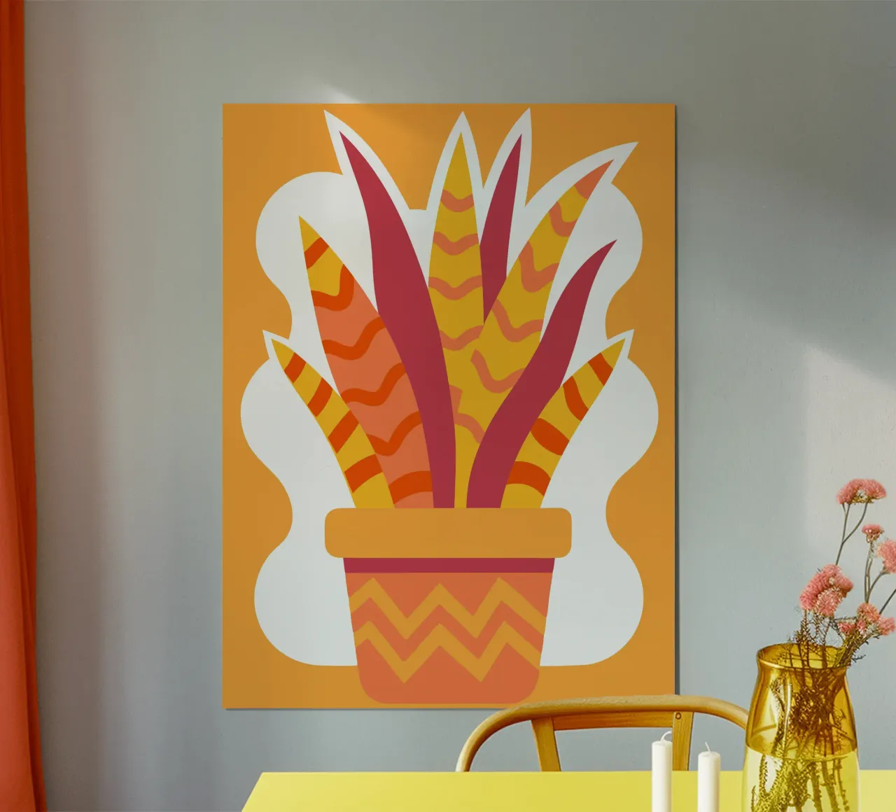 Plantenvaas poster van FLOWER PLACE SHOP