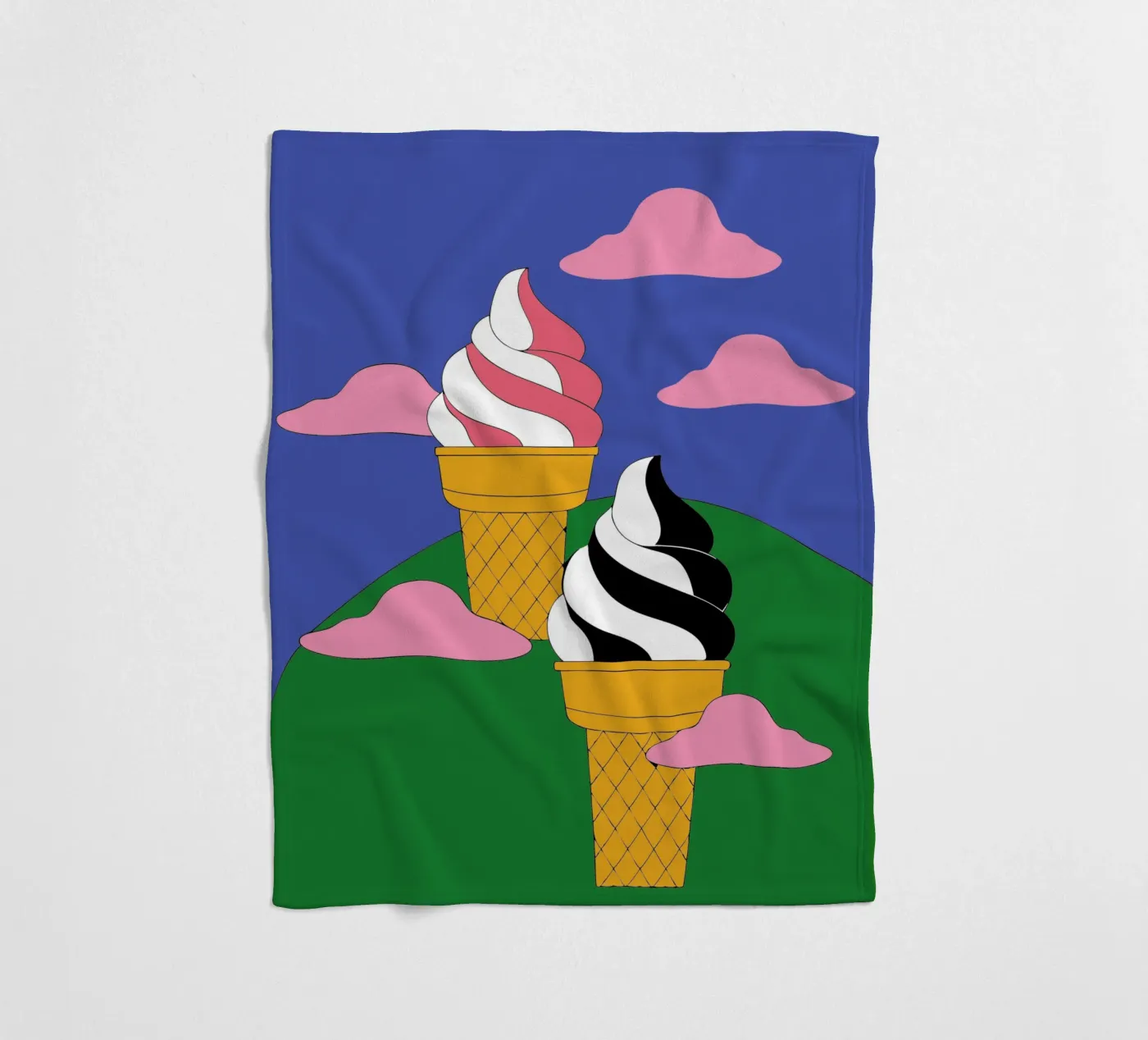 Eiscreme Fleecedecke von OUR SHOP