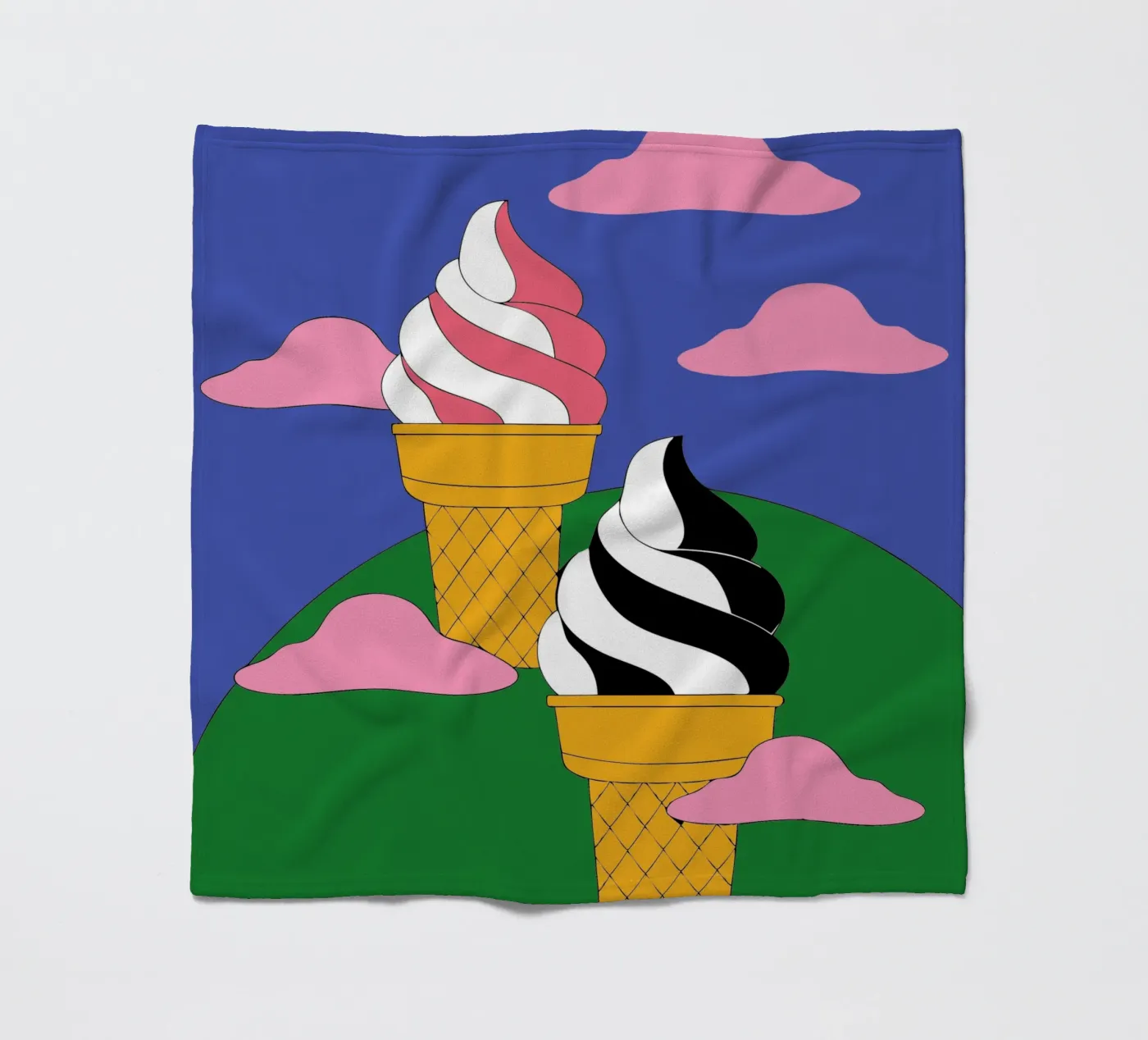 Eiscreme Fleecedecke von OUR SHOP