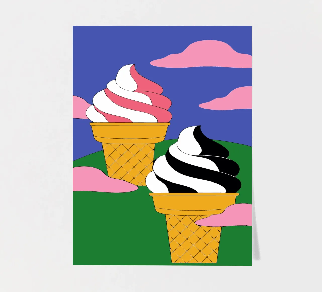Eiscreme Stickerbogen von OUR SHOP