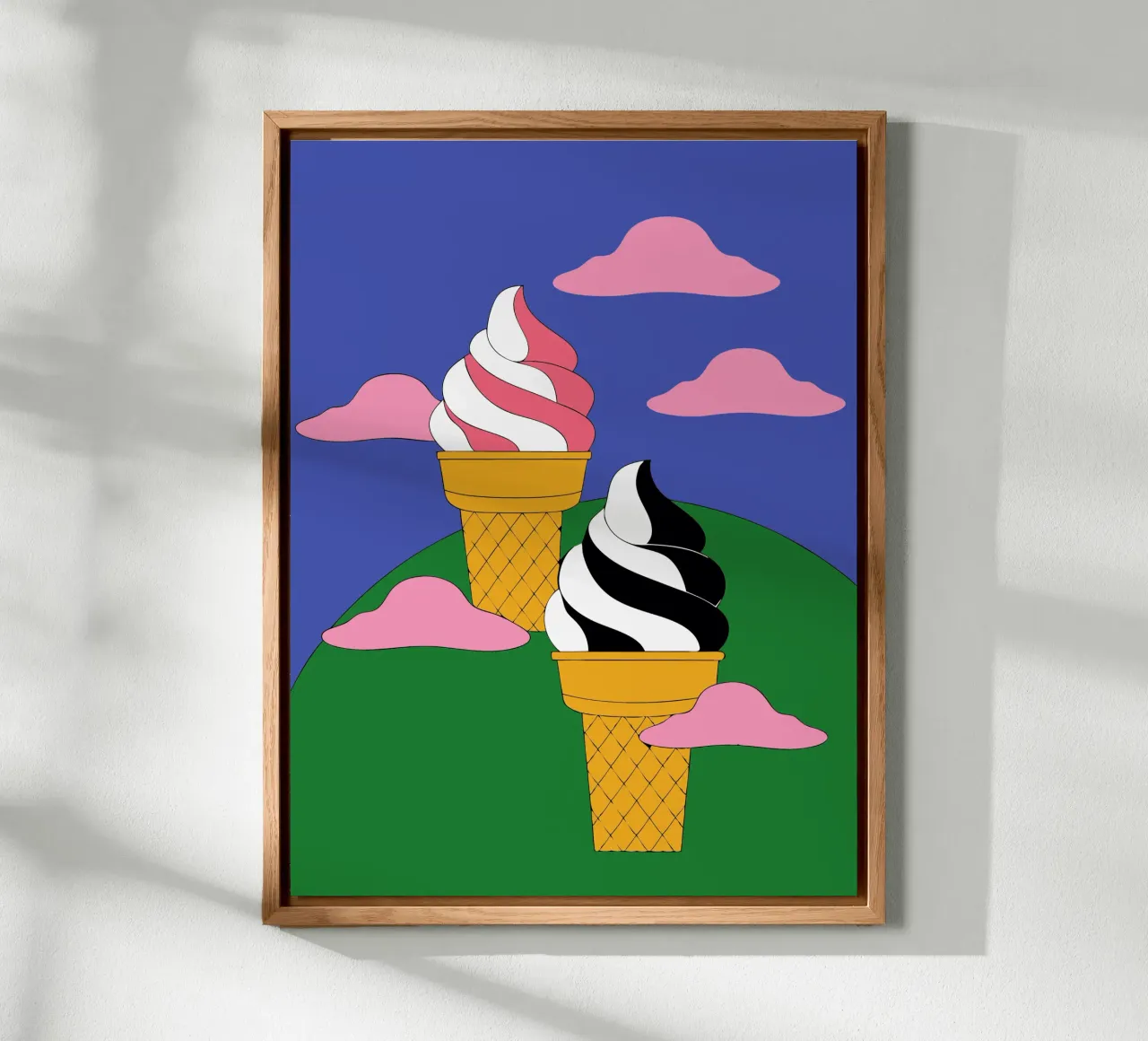 Ice cream alu-dibond by OUR SHOP