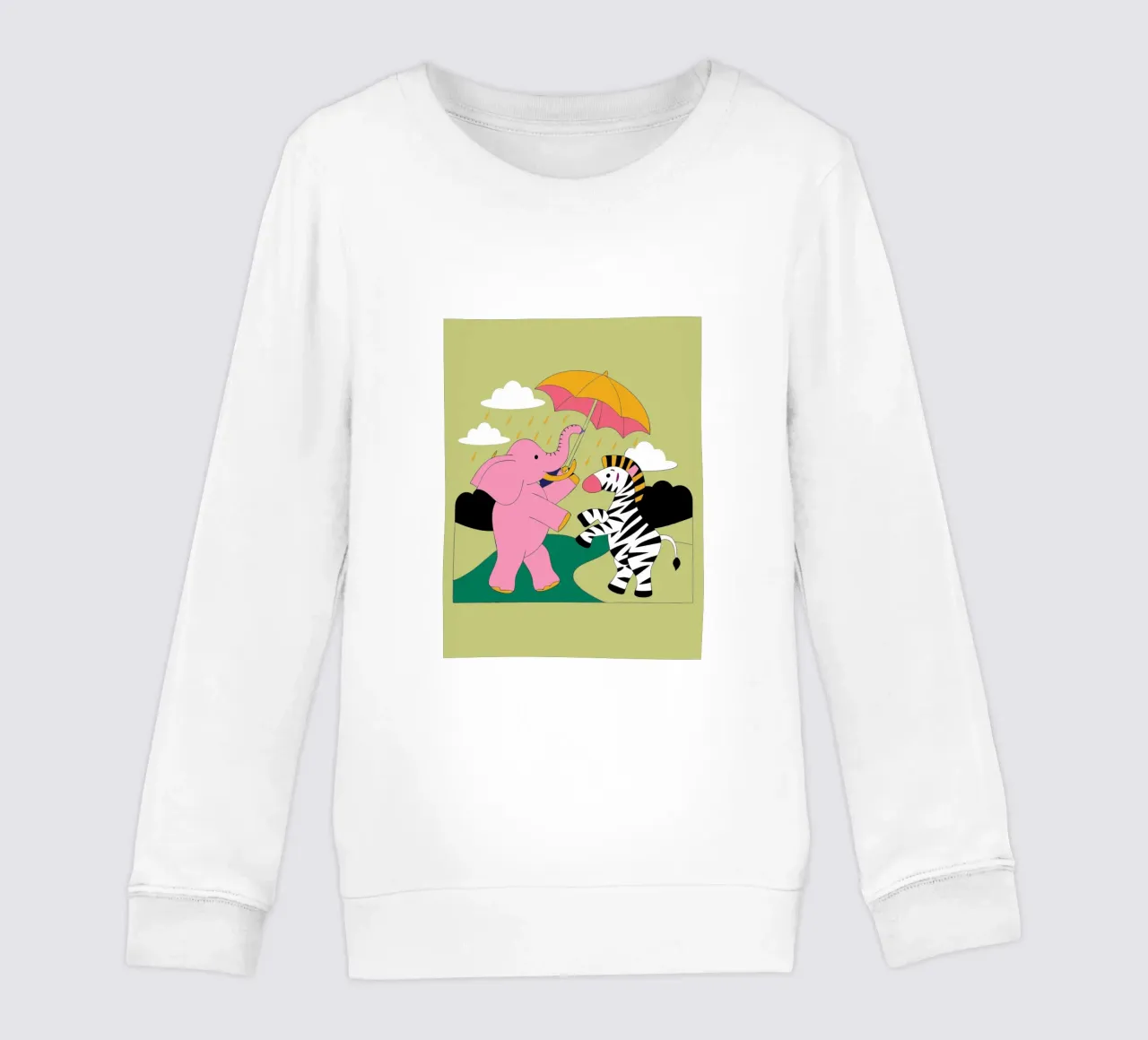 Elefanti e zebre felpa bambino da OUR SHOP