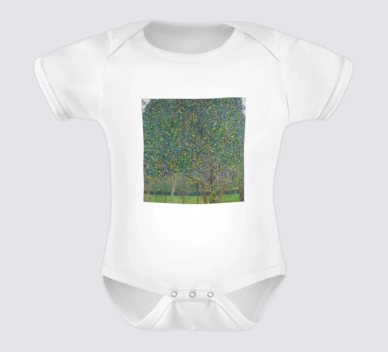 Gustav_Klimt_-_Pear_Tree_-_BR66 body neonato maniche corte da D1 Shop